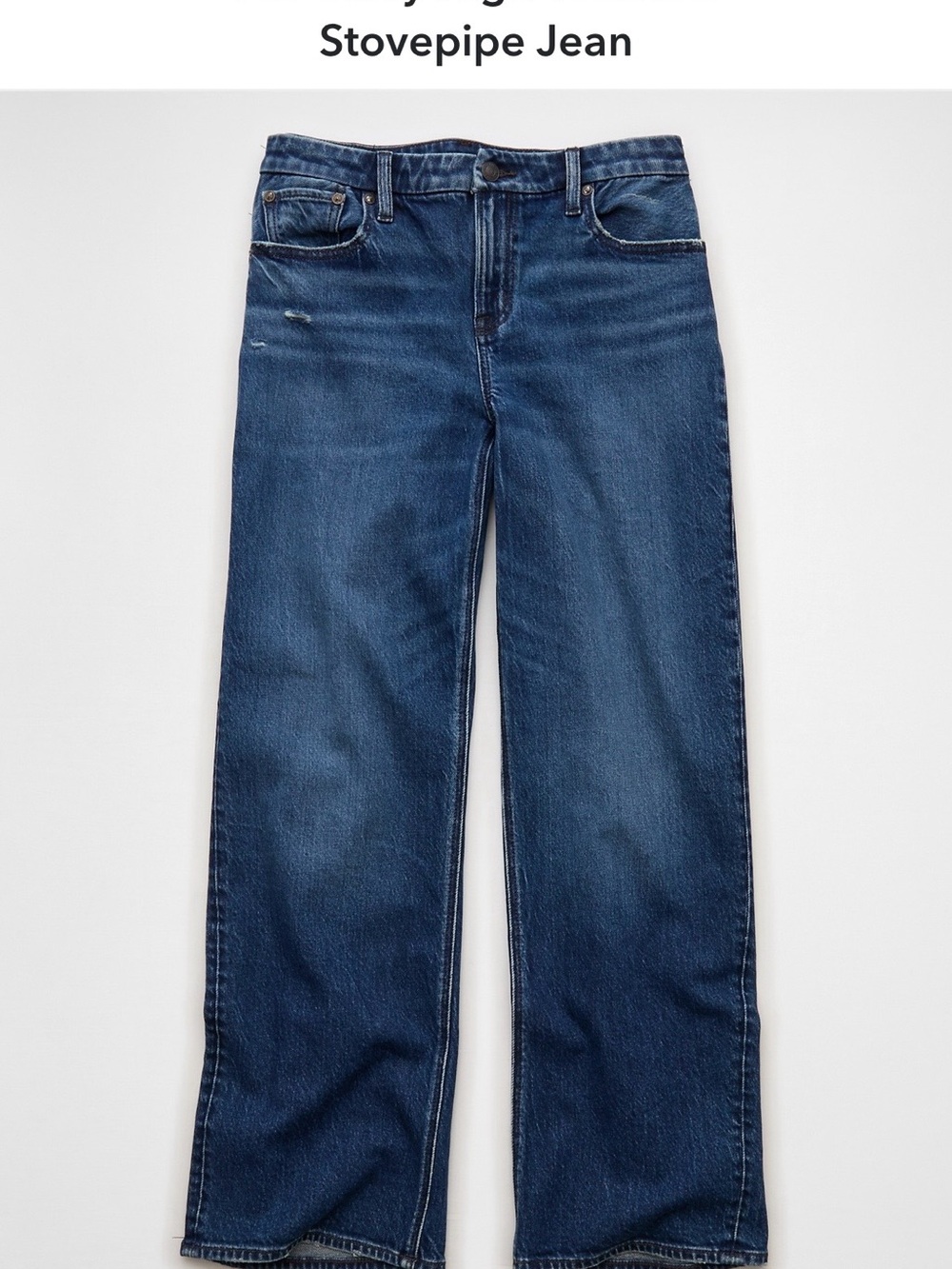 Stovepipe Women’s Jeans in Dark Blue size 16 short